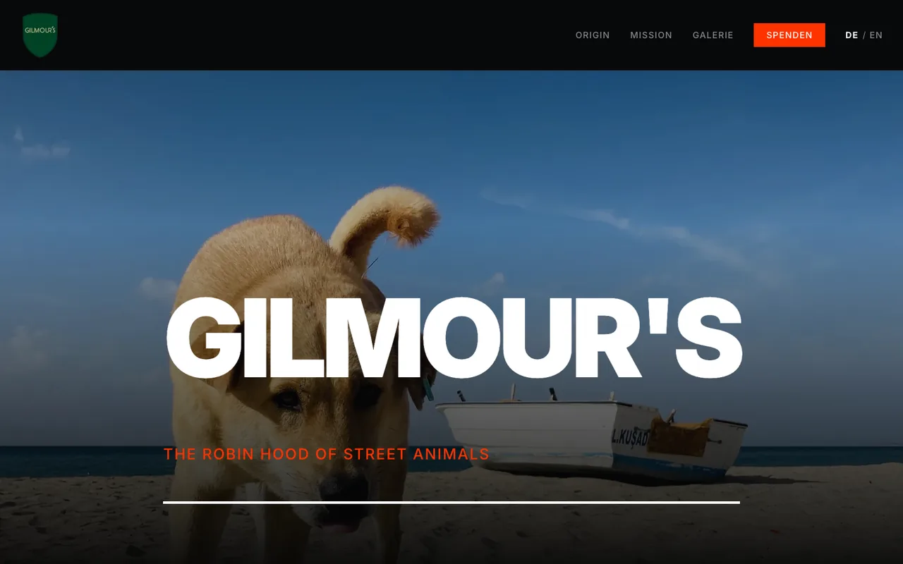 Startseite von gilmours-tierschutz-ev.de