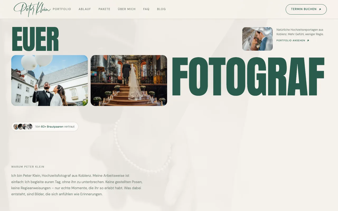 Startseite von peterklein.wedding